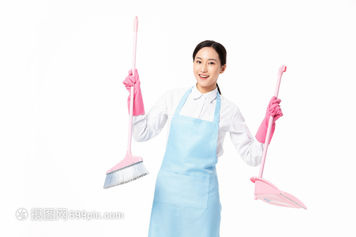 家政服务女性扫地